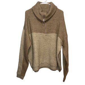 ASOS Design Womens Beige & Cream Textured Knit Sweater L